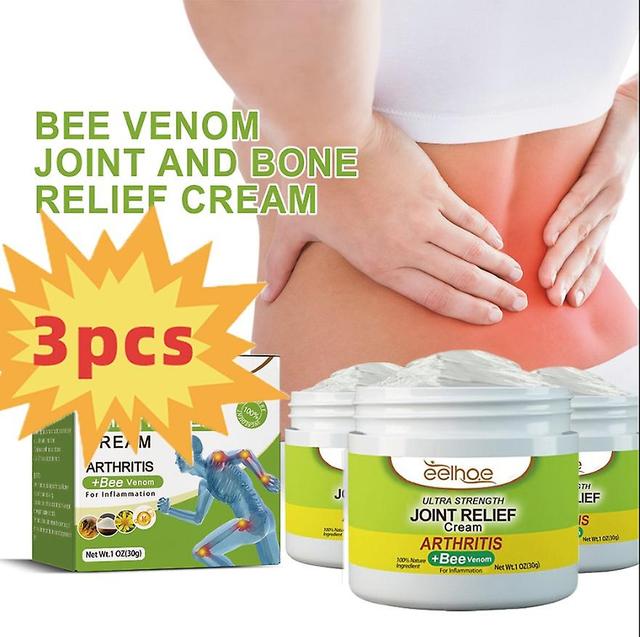 New Zealand Bee Venom Joint og Bone Cream Kollagen Cream Ekstern Cream Joint Care Salve Massage Revitaliserer skulder og nakke smerter 3PCS on Productcaster.