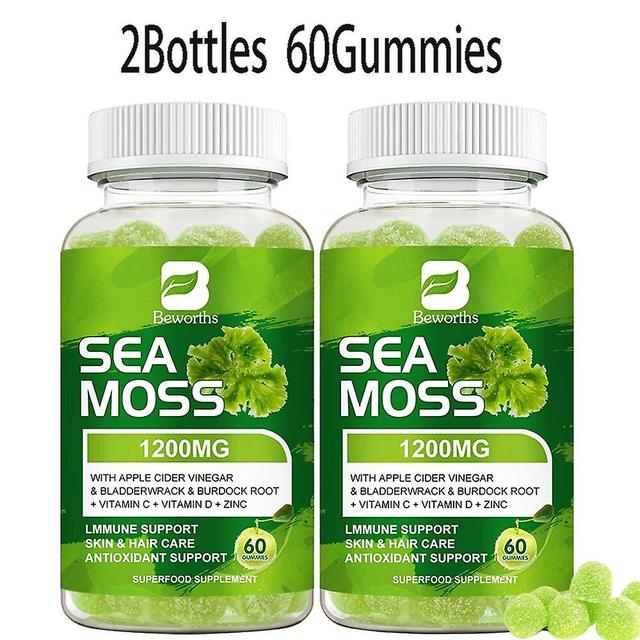 Tib Organic Sea Moss Gummies With Irish Sea Moss,burdock Root,bladderwrack Help Immune Health,healthier Skin & Hair,detox Tib 2 bottles 60 gummies on Productcaster.