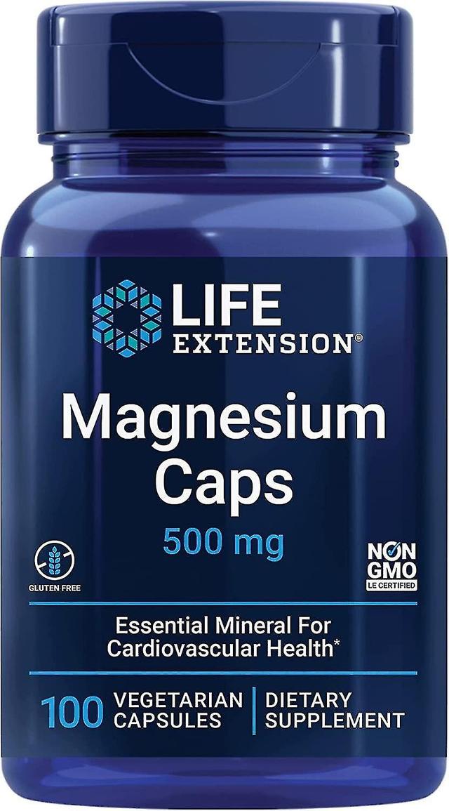 Life Extension Magnesium Caps 500 mg 100 Vegetarische Capsules on Productcaster.