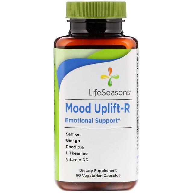 LifeSeasons, Mood Uplift-R Emotional Support, 60 Capsule Vegetariane on Productcaster.