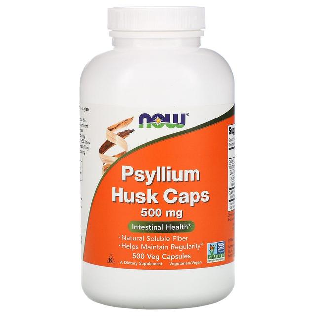 Now Foods, Psyllium Husk Caps, 500 mg, 500 Veg Kapsułki on Productcaster.