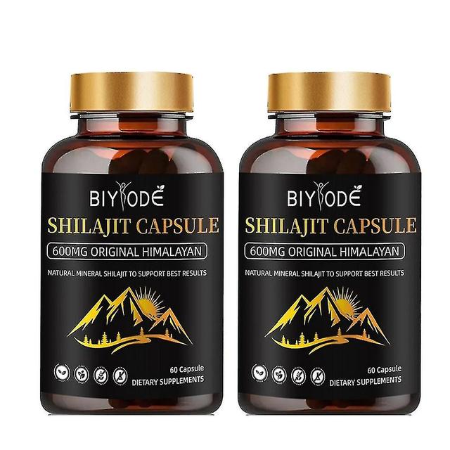 120 Kapseln Himalayan Pure Shilajit 60 Kapseln natürlich vorkommender Fulvinsäure-Extrakt Kapseln on Productcaster.