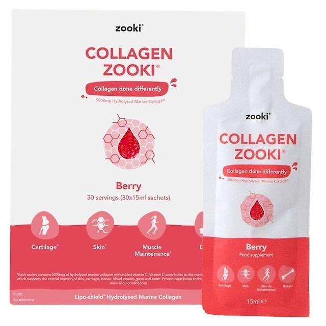 Zooki liposomal kollagen bær poser 30 on Productcaster.