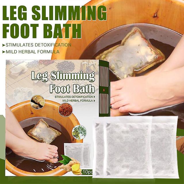 unbrand Leg Slimming Foot Bath Bag Ginger Lymphatic Detox Foot Soak Bag Dispelling Cold 10pcs on Productcaster.