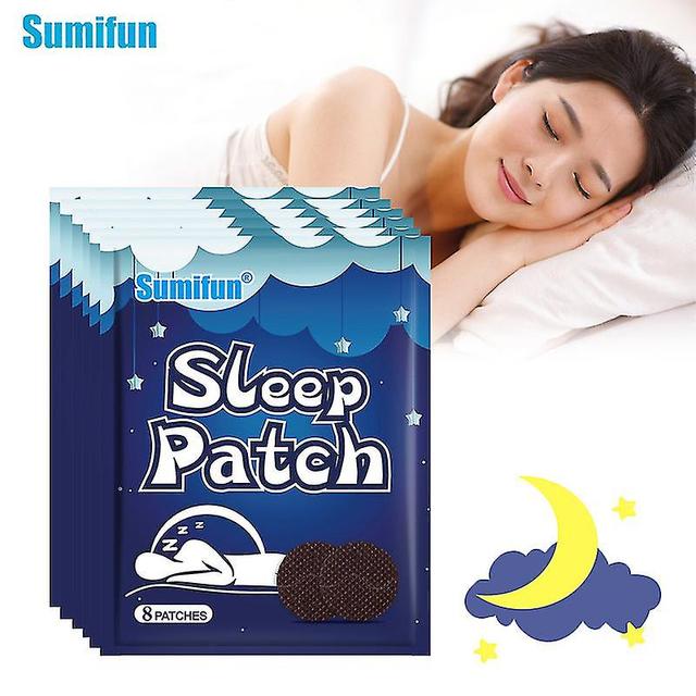 Sl Chang 8/24/40/48pcs Sleep Patch Treat Insomnia Relief Stress Anxiety Brain Relax Sticker Fall Asleep Fast Body Massage Plaster 48pcs in 6bags on Productcaster.