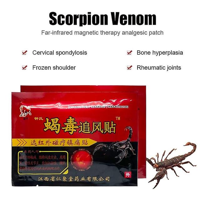 Fsu 80pcs Treatment Joint Back Knee Rheumatism Arthritis Pain Relief Scorpion Venom Extract Medical Plaster For Body Health Care on Productcaster.