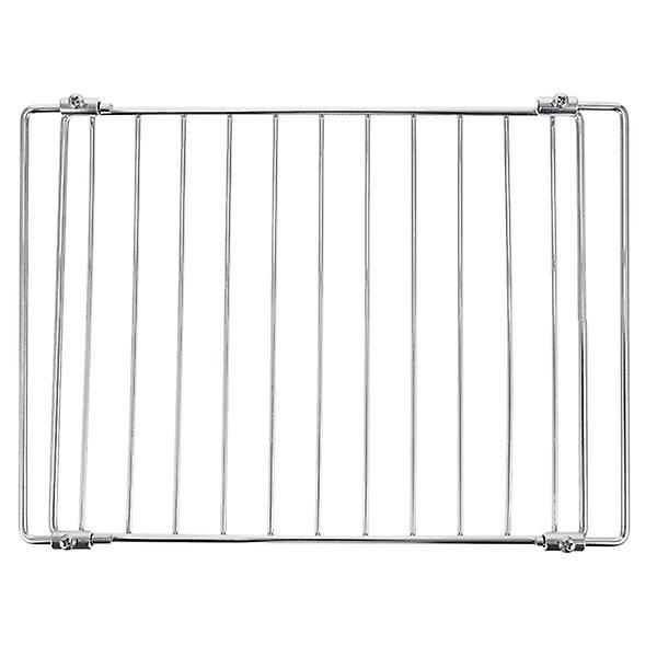 1pc Telescopic Net Rack Practical Electric Oven Rack Stainless Steel Grill Mesh Silver 41.5X32.5X0.5CM on Productcaster.