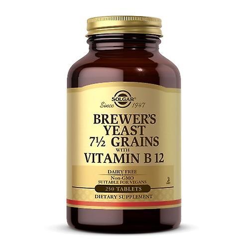 Solgar Brewer's Yeast 7 1/2 Grains Tablets with Vitamin B12, 250 Tabs (Pack of 2) on Productcaster.