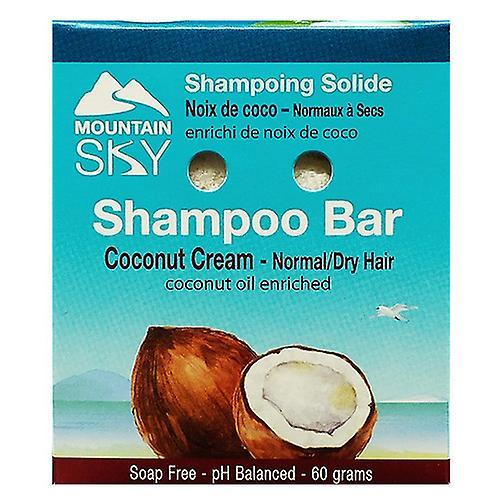 Mountain Sky Soaps Mountain Sky Sæber Coconut Cream Shampoo Barr, 60 gram on Productcaster.