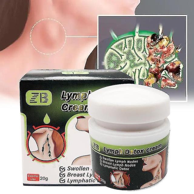 christina show 2022 Herb Lymphatic Detox Cream Lymph Ointment 20g Neck Anti-swelling Cream Armpit Lymph Nodes Medic on Productcaster.