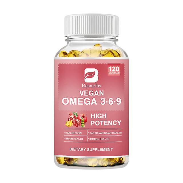 Visgaler Vegan Omega 3-6-9 Capsule Olive & Flax & Borage Oilsskin,immune,cardiovascular,heart Health Support For Men And Women 120 pcs on Productcaster.