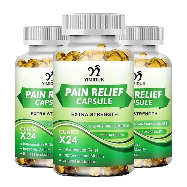 Eccpp Pain Relief Capsules Pain Relief Joint Health Inflammation Support Health Bone Quickly Nutrition Supplement 3 Bottles 120 pcs on Productcaster.