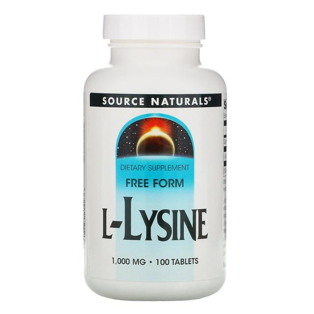 Source Naturals Fonte Naturals, L-lisina, 1.000 mg, 100 comprimidos on Productcaster.