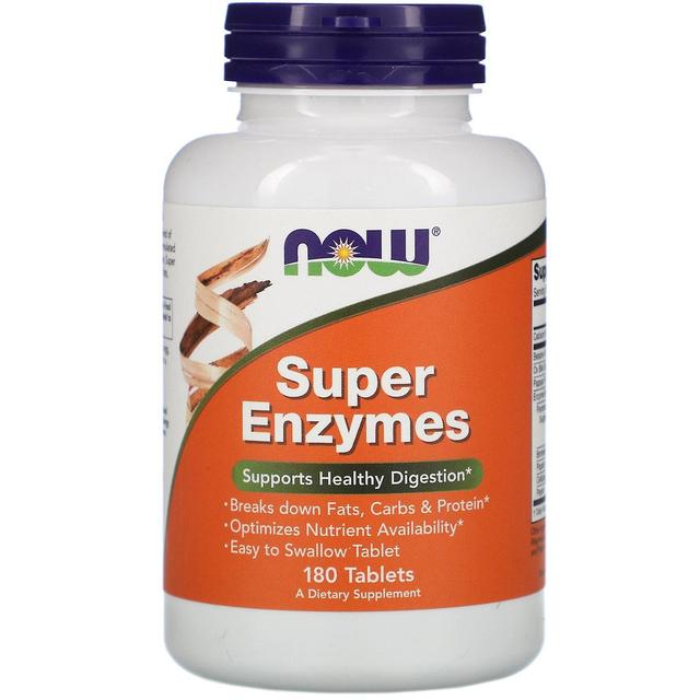 NOW Foods Nu Foods, Super enzymer, 180 Tabletter on Productcaster.