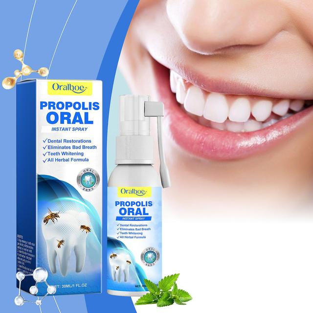 Zjrui Propolis Oral Instant Treatment Spray, Propolis Oral Health Spray, Propolis Oral Instant Spray, Propolis Oral Spray, Fresh Breath 2Pcs on Productcaster.