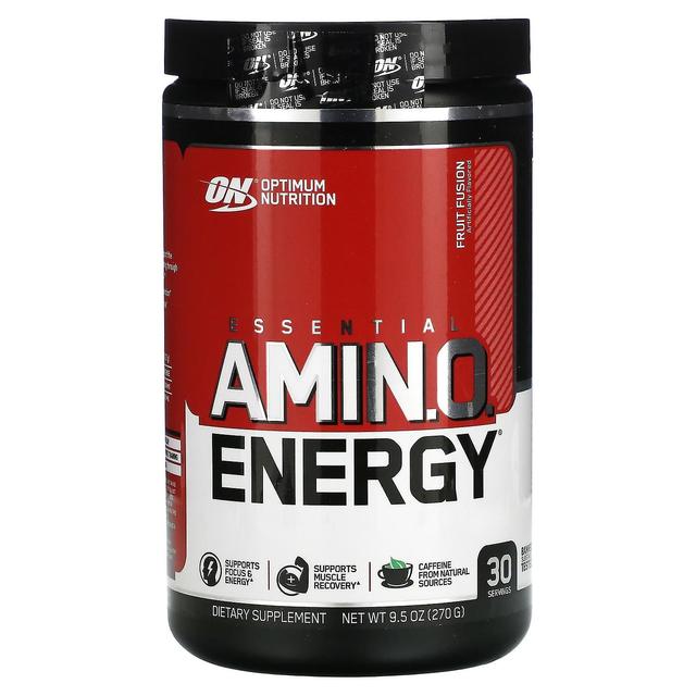 Optimum Nutrition Optimal näring, ESSENTIAL AMIN.O. ENERGI, Fruktfusion, 9.5 oz (270 g) on Productcaster.