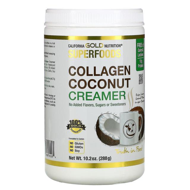 California Gold Nutrition, SUPERFOODS, Kollagen kokoscremepulver, usødet, 10,2 oz (288 g) on Productcaster.