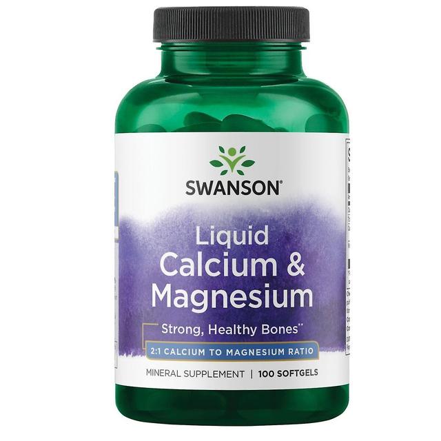 Swanson Liquid Calcium & Magnesium 100 Softgels on Productcaster.