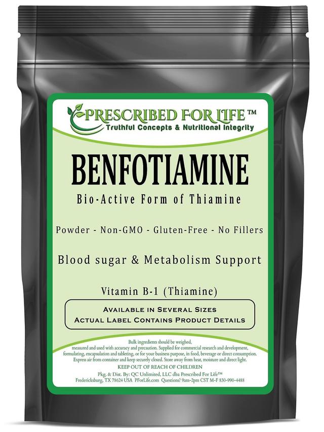 Prescribed For Life Benfotiamiini-bioaktiivinen muoto tiamiini-vitamiini B-1 jauhe 2 oz (57 g) on Productcaster.