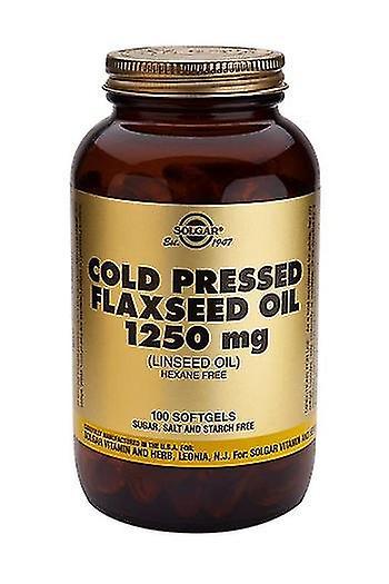 Solgar kallpressad linfröolja 1250 mg Softgels, 100 on Productcaster.