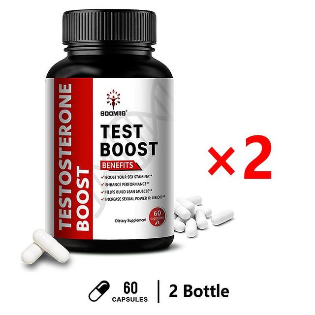 Vorallme Testosterone Booster pre mužov - doplnok blokátora estrogénu - prírodný posilňovač energie, zvýšenie výdrže a sily - 2bottle on Productcaster.