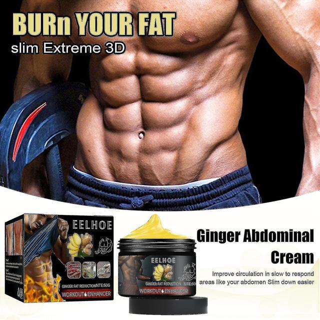 Ginger Fat Burning Abdominal Cream Men And Women's Fitness Shaping Cream To Strengthen Abdominal Muscle Slimming on Productcaster.