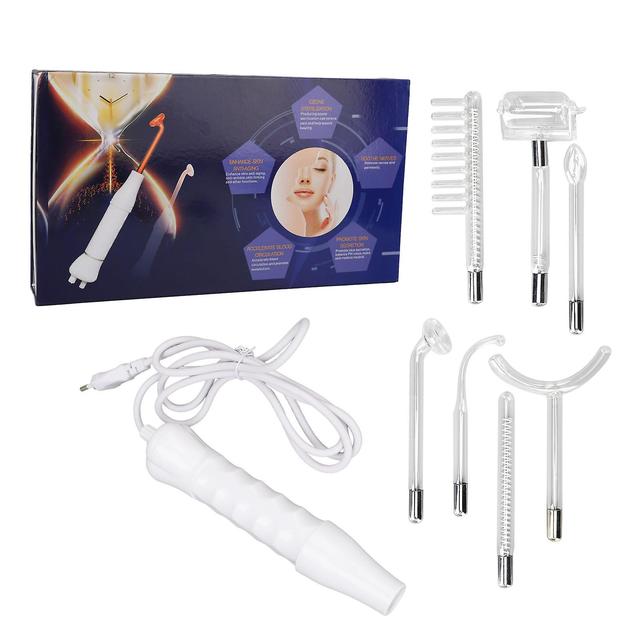 2024 New,7pcs High Frequency Electrotherapy Wand Smooth Skin Handheld Regulates Oil Cure Acne Beauty Wand for Aging 220V EU Plug on Productcaster.