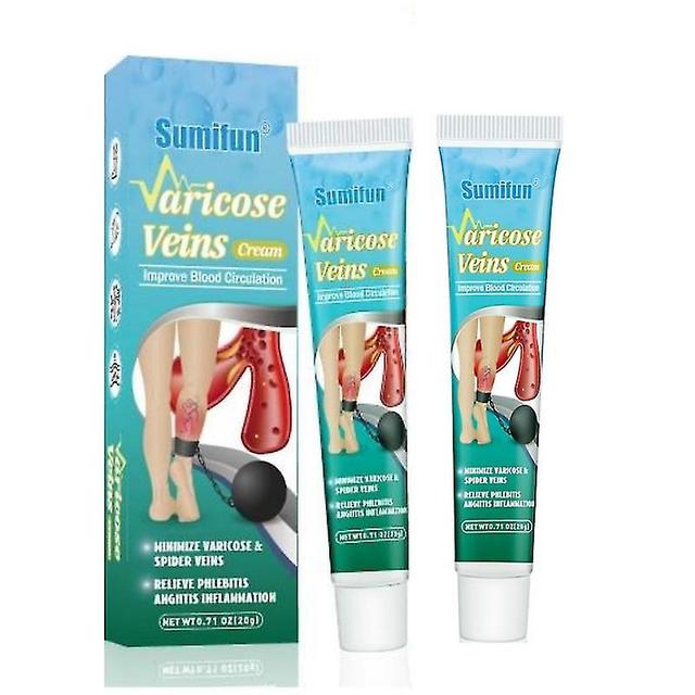 2pcs Massage veineux Crème Variqueuse Soulage la protrusion vasculaire des jambes, Varices, Outil de réparation des jambes de ver de terre on Productcaster.