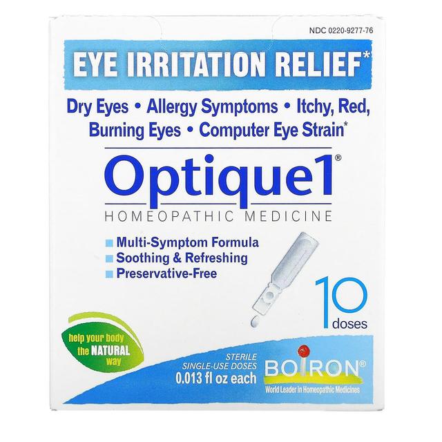 Boiron, Optique1, Eye Irritation Relief, 10 Doses, 0.013 fl oz Each on Productcaster.