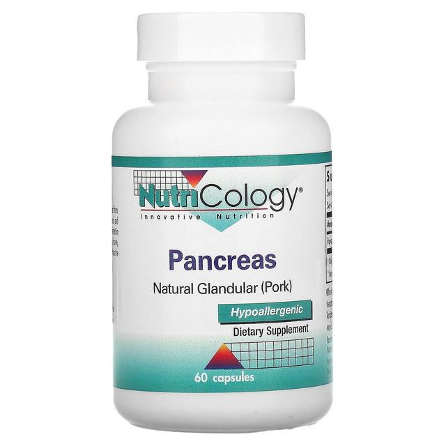 NutriCology Nutricologia, Pâncreas, Glandular Natural (Carne de Porco), 60 Cápsula on Productcaster.