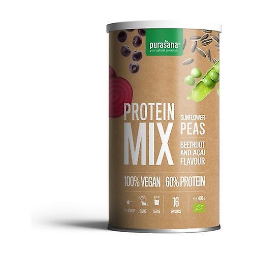 Purasana Protein af ærter, ris, skovfrugter, acai 400 g pulver (chokolade) on Productcaster.