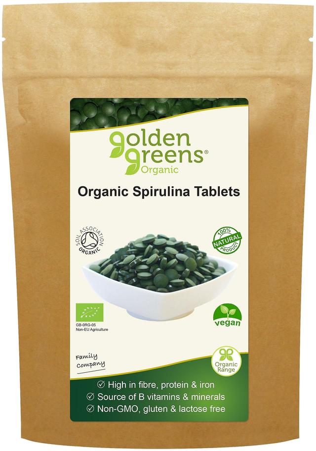 Golden Greens (Greens Organic) Zlaté zelené (zelené, organické) organické tablety spiruliny 250's on Productcaster.