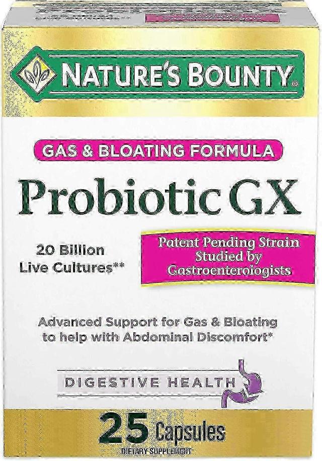 Natures Bounty Nature's Bounty Probiotic Gx, plynatosť a nadúvanie, kapsuly, 25 ks on Productcaster.