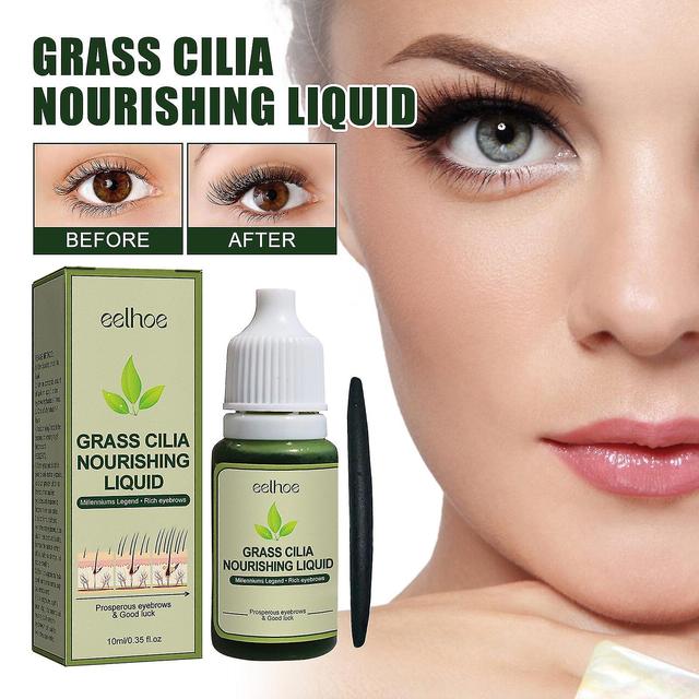 Discounted Grass Cilia Nourishing Liquid,grass Juice, Eyebrows, Straw Pulp, Thick Eyelashes, Fresh Usman's Sideburns, Hairline, And Beard Increase10ml on Productcaster.