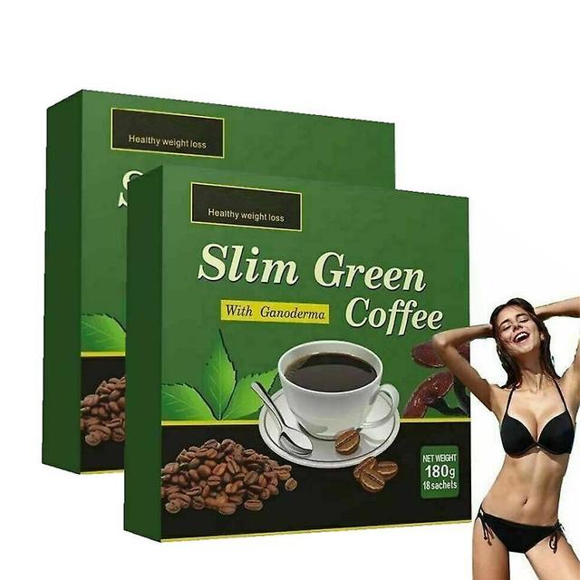 36 Teabags Slim Green Coffee With Ganoderma Control Weight Tea on Productcaster.