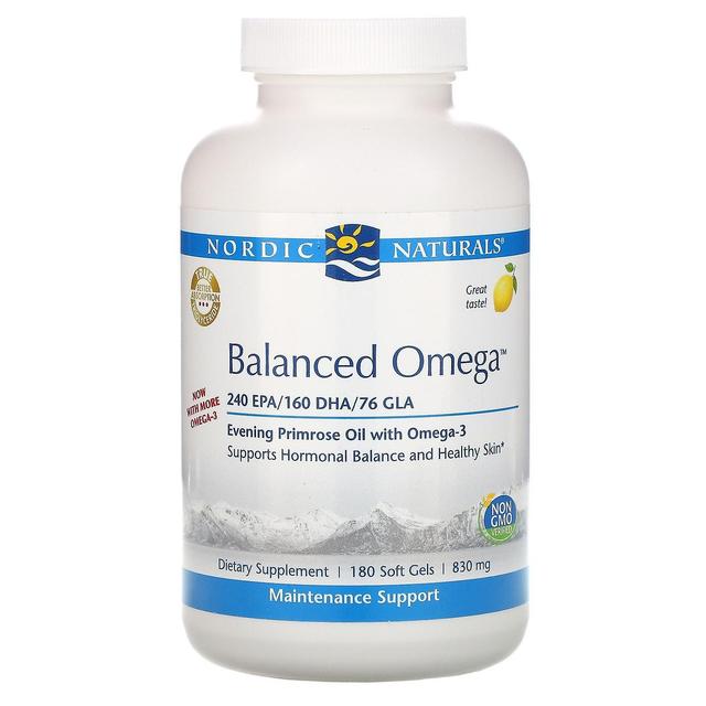 Nordic Naturals, Balanced Omega, Lemon , 830 mg, 180 Softgels on Productcaster.