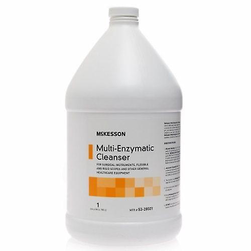 McKesson Multi-Enzymatic Instrument Detergent Liquid 1 gal. Jug Eucalyptus Spearmint Scent, Count of 4 (Pack of 1) on Productcaster.