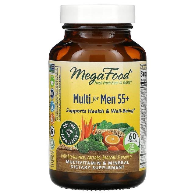 MegaFood, Multi for Men 55+, 60 Tablets on Productcaster.