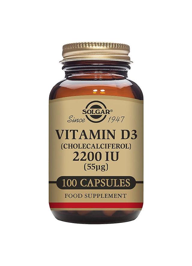 Solgar Vitamin D3 (Cholecalciferol) 2200iu (55ug) 100 Kapseln on Productcaster.