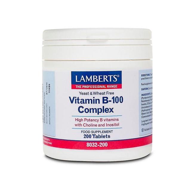 Lamberts Vitamin B-100 Complex Tablets 200 (8032-200) on Productcaster.