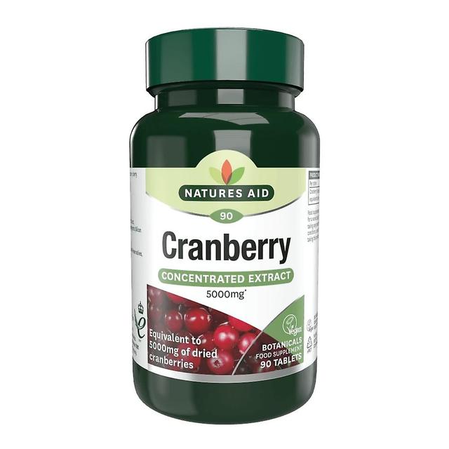 Natures Aid Cranberry 200mg (equivalent to 5000mg of fresh cranberries), 30 Tablets. Suitable for Vegans on Productcaster.