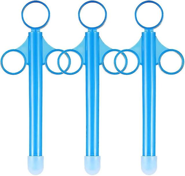 Lube Applicator Syringe, 3 Pack Lubricant Tube Applicator, Easy To Use & Clean, Reusable Tube Shoote 3Pack Blue on Productcaster.