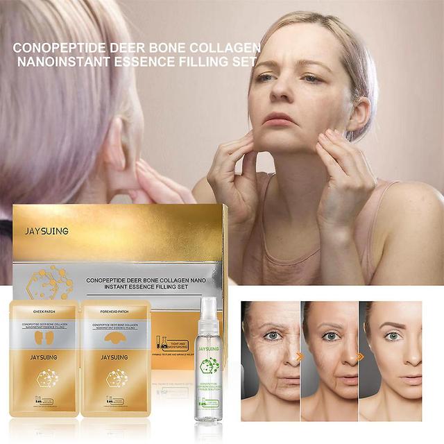 2sets Peptide Deer Bone Collagen Essence Kit Anti Aging Nano Instant Essence Filling Essence Set Moisturizing Skin Care on Productcaster.