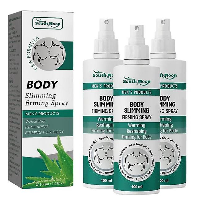 3Pcs Body Slimming Firming Spray für Männer - Beseitigt unnatürliche Brustentwicklung, unterstützt das Muskelwachstum on Productcaster.