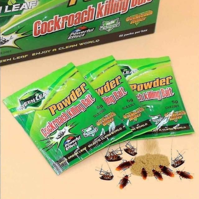 Green Leaf Powder Killer Bait Repeller Kill Trap Control (50 Packs) 20pcs on Productcaster.