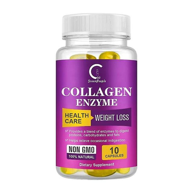 Sofirn GPGP Greenpeople Collagen and Enzyme Slime Capsules Eliminate Appetite Fat Burner Cellulite Weight Management Beauty Product 10pcs on Productcaster.