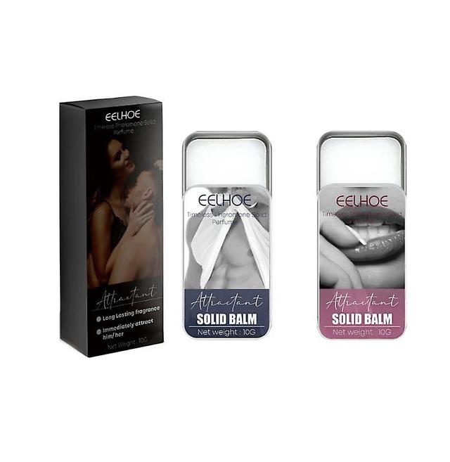 Solid Balm Smear Body Skin Long-lasting Fragrance Air Fresh Light Fragrance Portable Balm 10g male Ladies 2pcs on Productcaster.