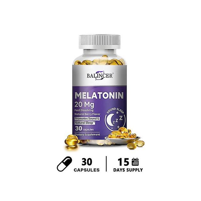 Vorallme Balincer Melatonin Is Good For Strengthening The Immune System, Mood, Body Health And Brain Health Relieving Frequent Insomnia 30 count-1 ... on Productcaster.