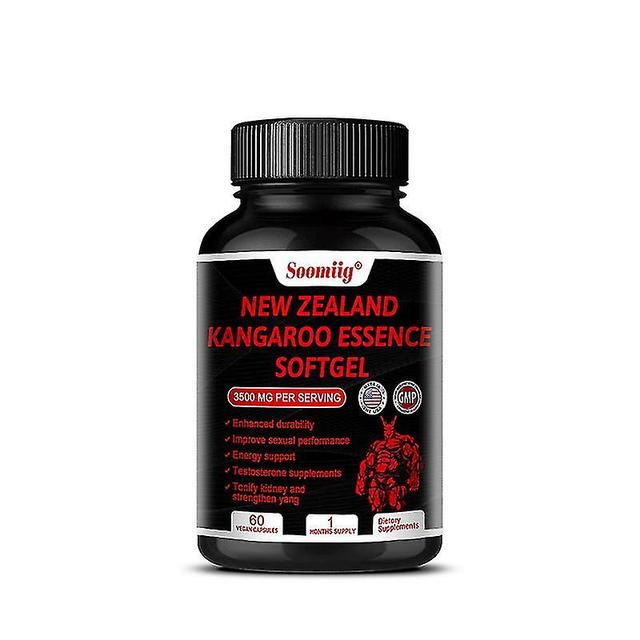 Guoguo Kangaroo Extract Boosts Sexual Performance Immune System Enhances Blood Flow Energy Support Testosterone Supplement For Men 60 count-1 bottle on Productcaster.