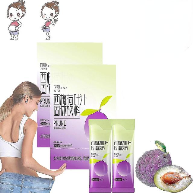 Prune Lotus Leaf Juice,prune Juice Organic,prune Lotus Leaf Juice For Big Belly And Fat People, Promote Body Metabolism 2 Boxes on Productcaster.